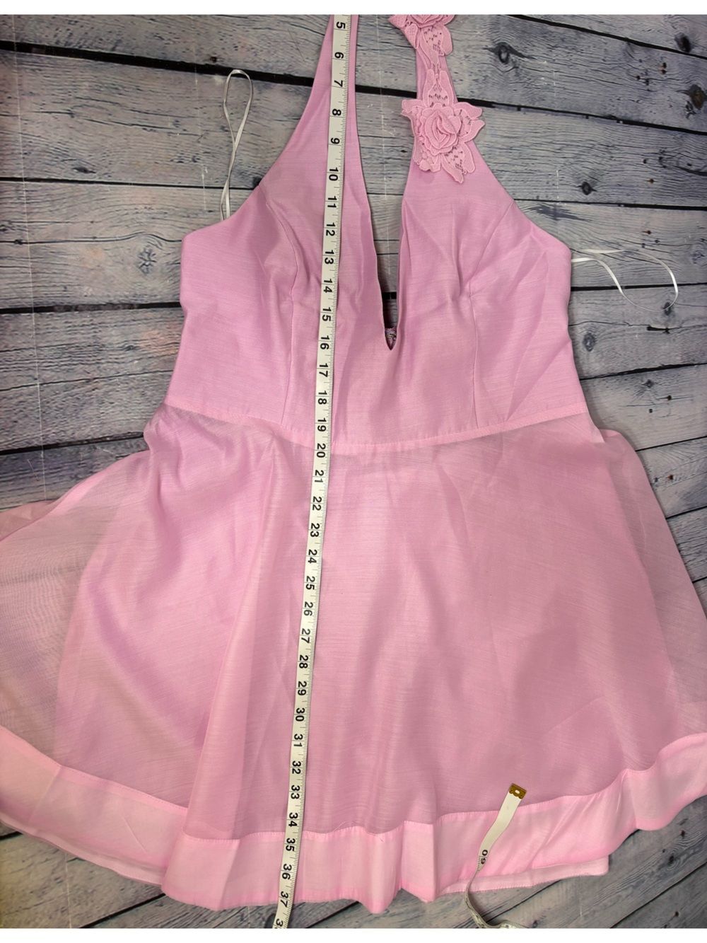 NWT Hello Molly Pink The Little One Halter Tie Party Sweet Mini Dress 10 - Picture 15 of 15